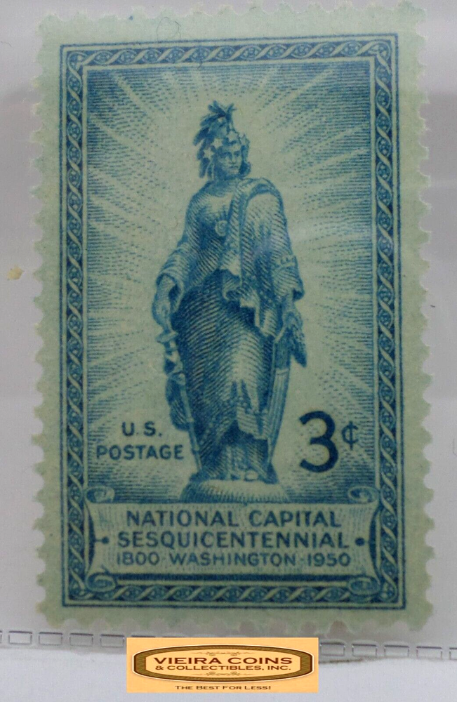 USA Postage Washington 1800 - 1950 National Capital 3 Cents Stamp - #S41776NQ