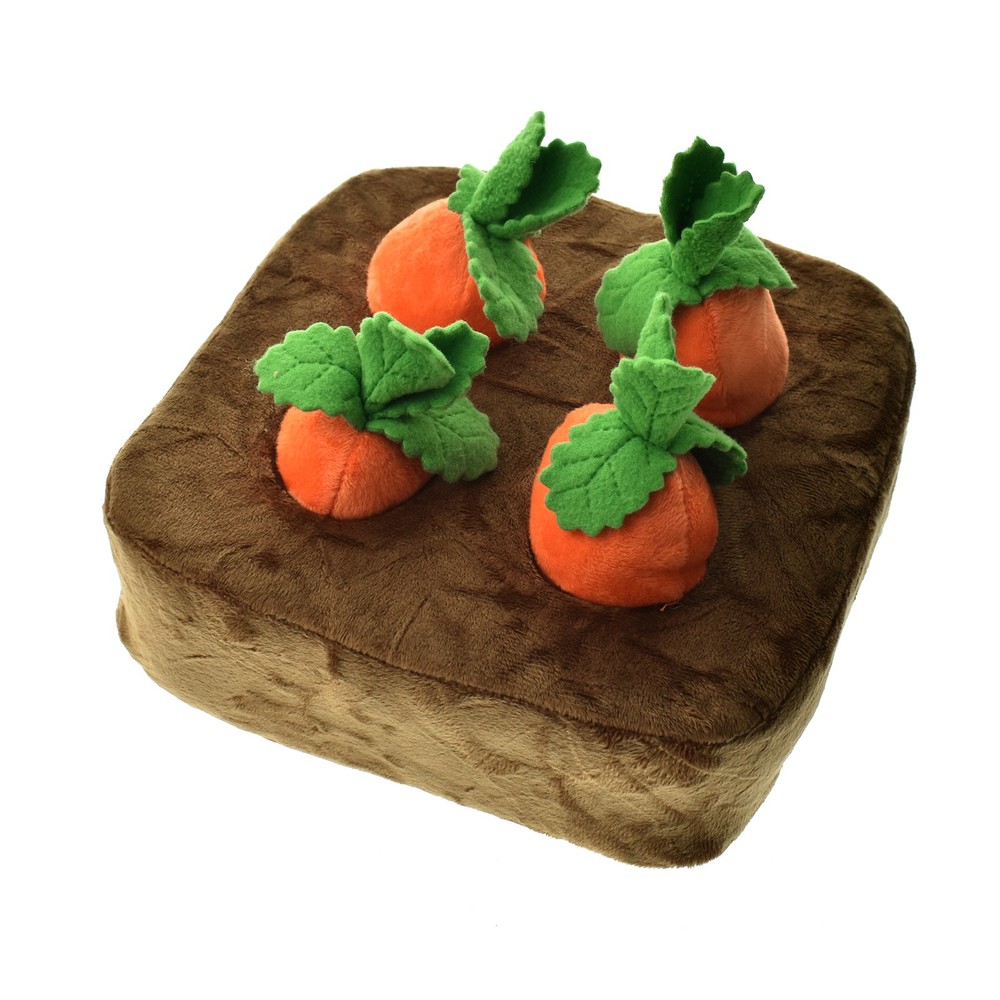 Non-Slip Mat Garden Carrot Plush Toy Pet Interactive Puzzle for Dogs Cats Gift