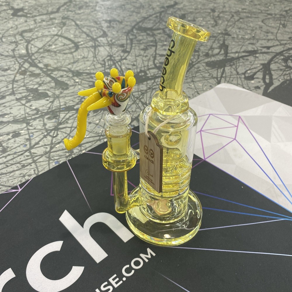 Cheech Water Pipe 8.5 inch - Bong/Hookah - Single Percolator w/Amazing Etchwork