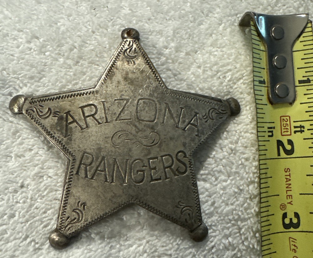 Vintage Arizona Rangers Star Badge Pinback Collectible for Sale