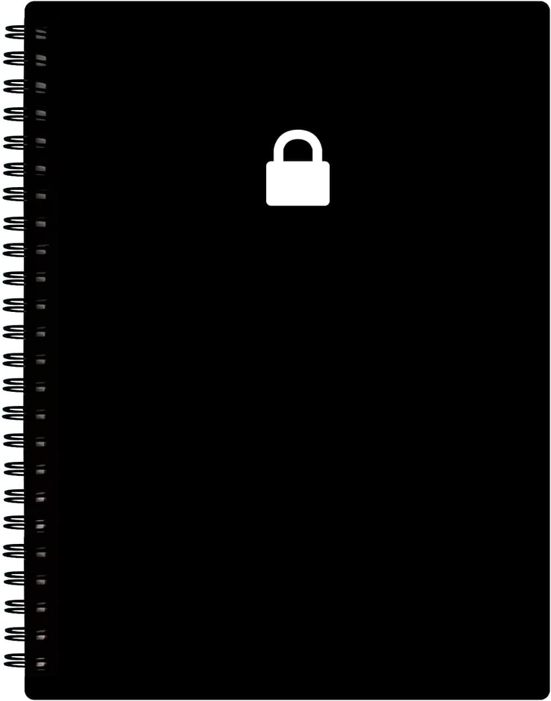 Spiral Password Keeper with Alphabetical Tabs 5.8x8.2 Inch Organizer  -image