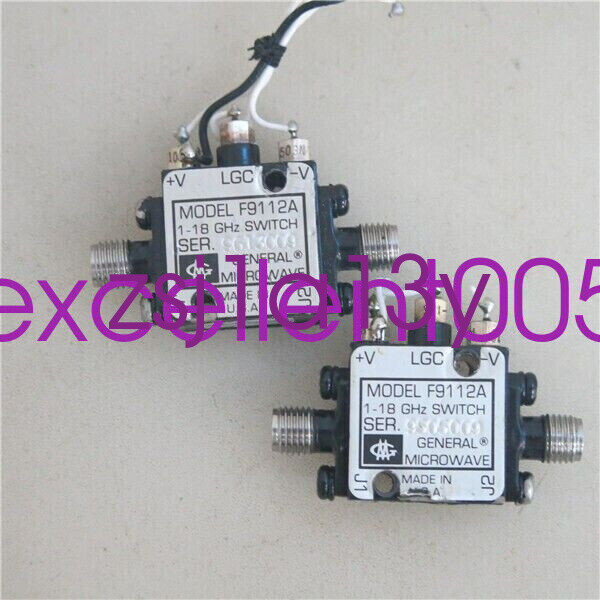 1pc GENERAL F9112A 1-18GHz RF SMA Coaxial Broadband SP2T Microwave switch./