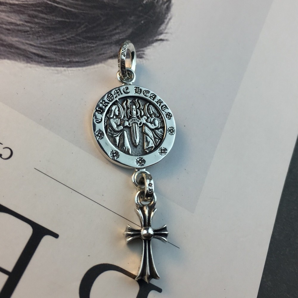 Chrome hearts Angel Disc Cross pendant