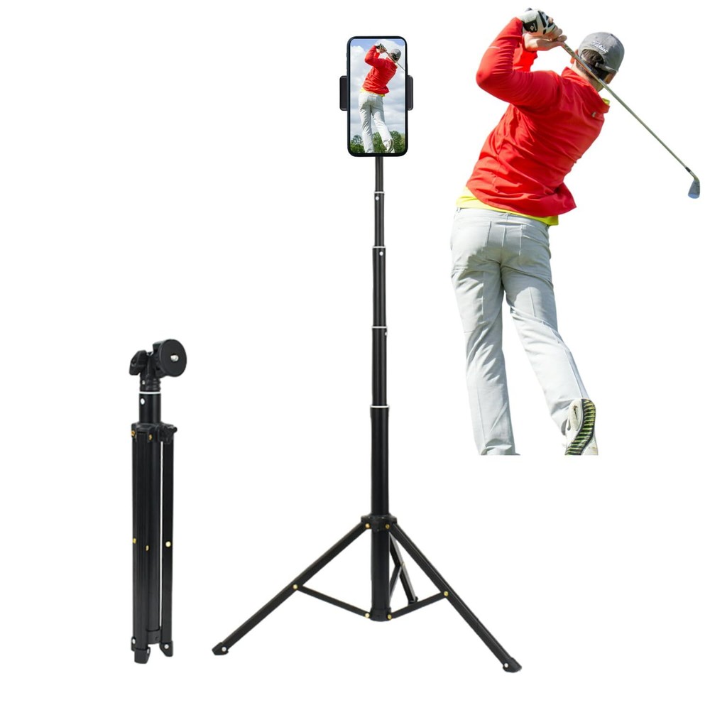 Golf Tripod Selfie Stick, Golf Swing Analyzer Holder, Golf Holder Stand, Golf...