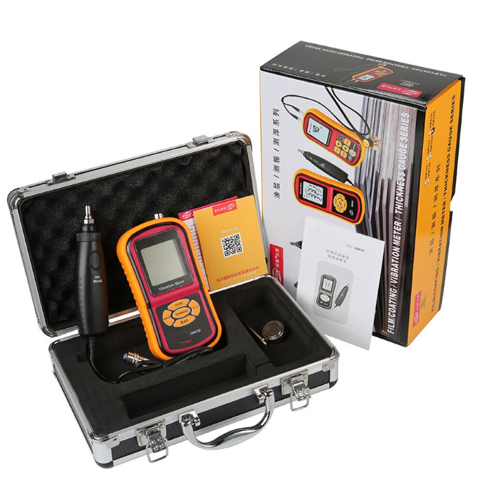 GM63B Compact Durable Digital Vibration Meter with LCD Display