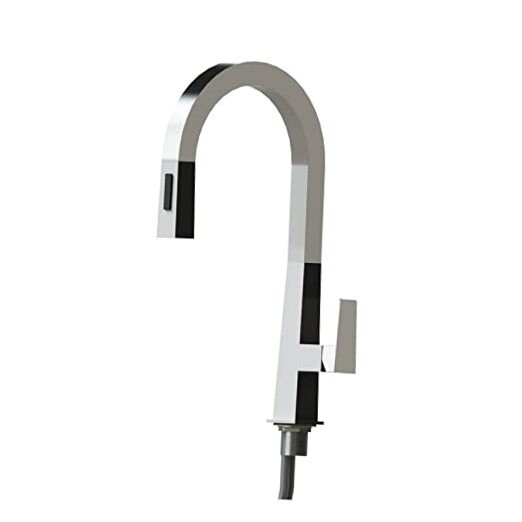 Lippert Flow Max Stainless Steel Pull-Down Kitchen Faucet with High Arc Spout