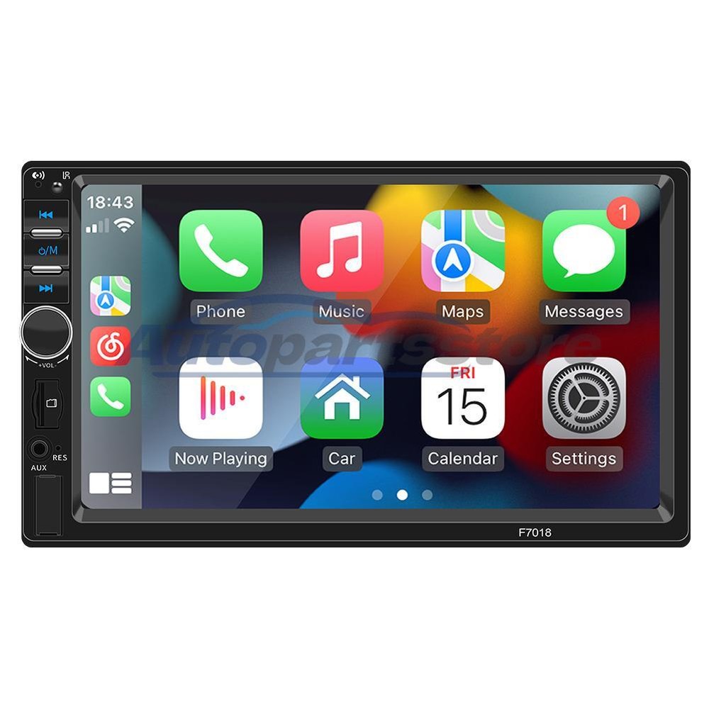 7in 2DIN Touchscreen Car Stereo with Apple CarPlay & Android Auto