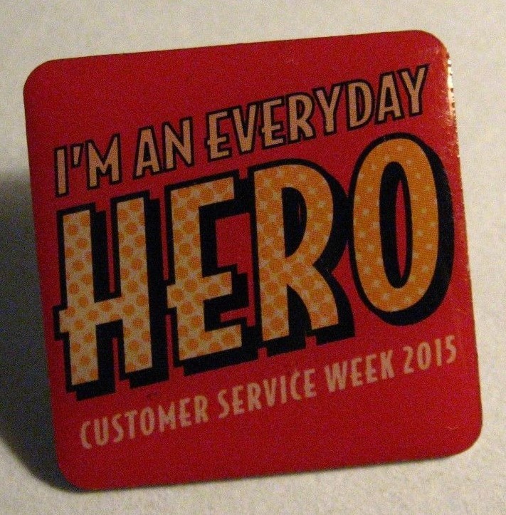 Customer Service Week 2015 Lapel Pin - International Celebration Everyday Hero-image