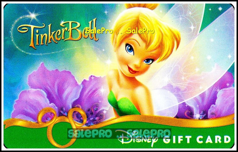 2009 Disney Magic Kingdom Tinker Bell Fairies Rare Collectible Gift Card