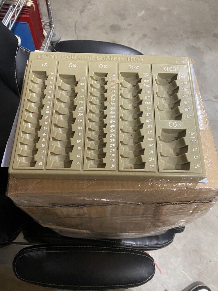 PM Company Change Counter Tray Coin Counter Tray Bank Teller Sorter Organizer