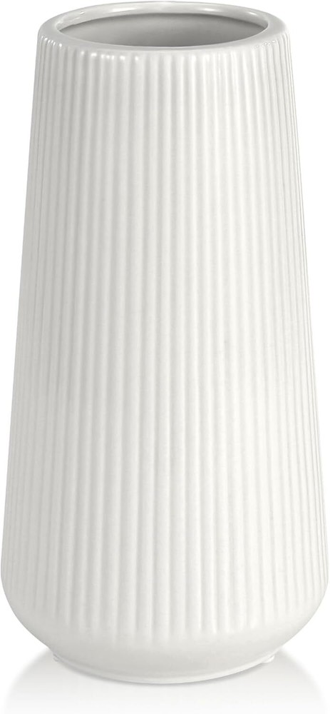 White Ceramic Vase, GUKJOB Flower Vase for Flowers,
