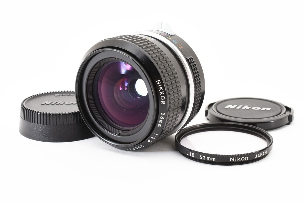Nikon NIKKOR 28mm f/2.8 MF Wide Angle Vintage Lens from Japan 2119096