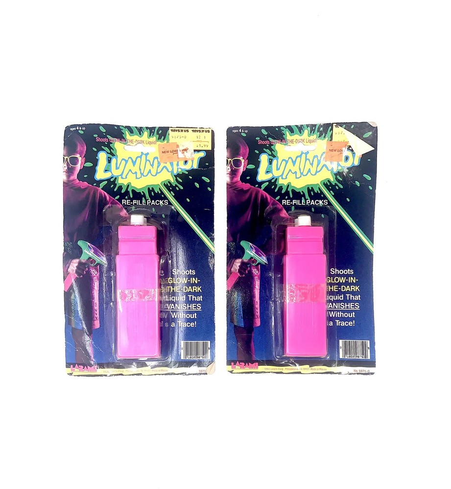 RARE LARAMI LUMINATOR REFILL PACKS GLOW IN THE DARK RARE HARD TO FIND 1990