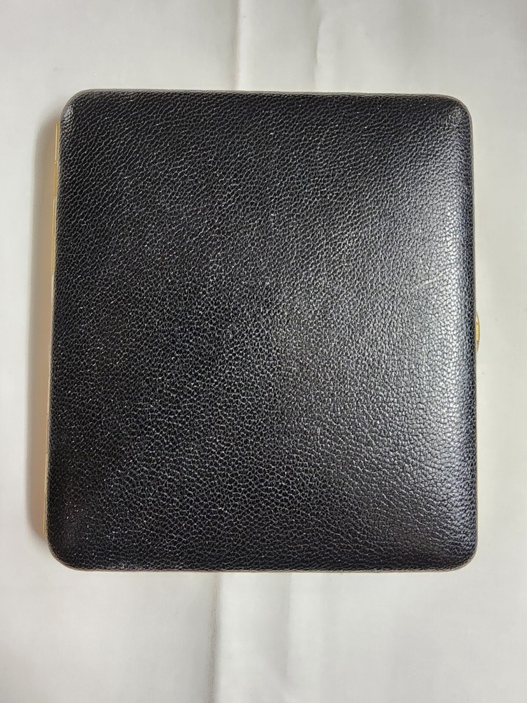 Vintage Art Deco Gold Tone Cigarettes Holder Case Made In England. RARE