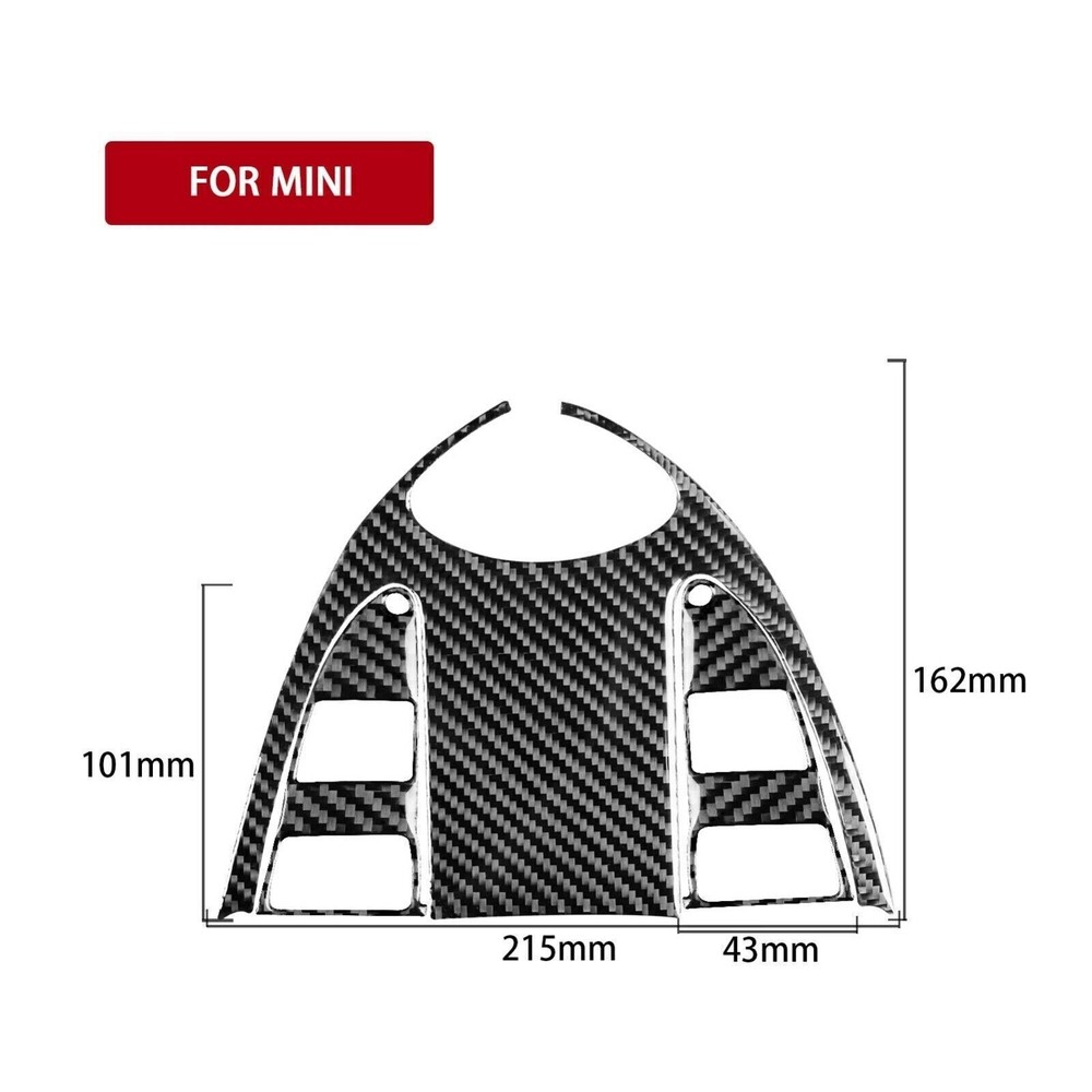 Carbon Fiber Car Roof Reading Light Panel Cover Trim For Mini R55 R56 R5