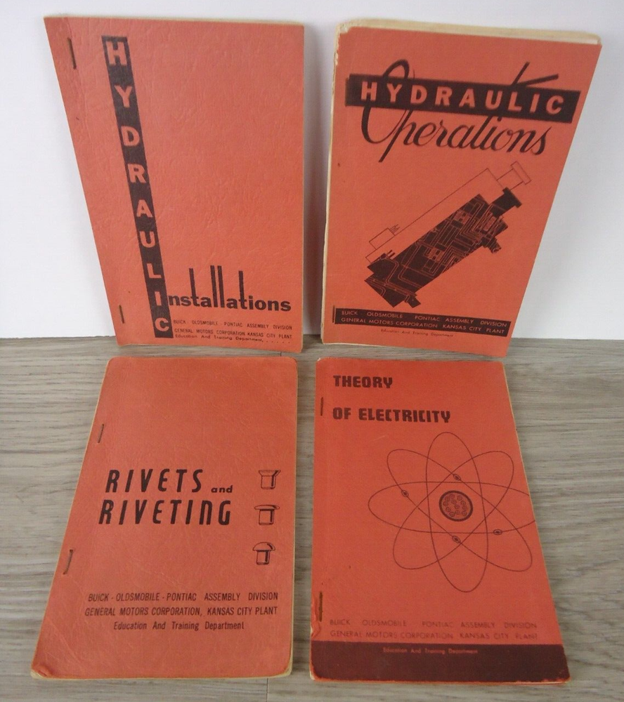 VTG General Motors Education Training Dept Pamphlets Hydraulics Electricity Lot4