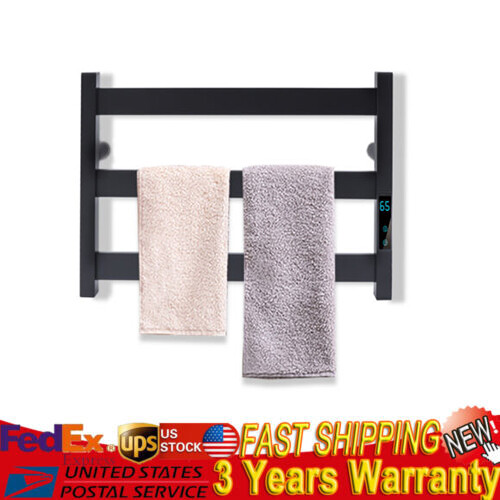 Stainless Steel 3-Bar Electric Heated Towel Warmer for Bathroom