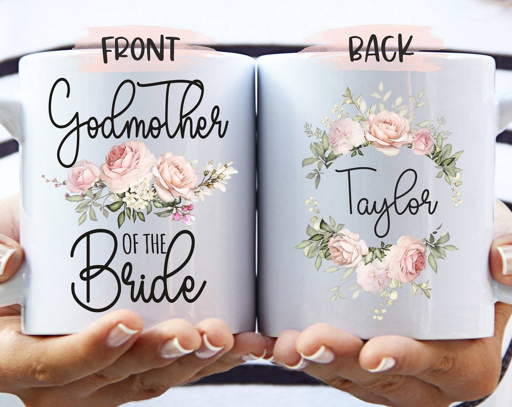 Godmother Of The Bride Gift Mug Wedding Present For Godmother