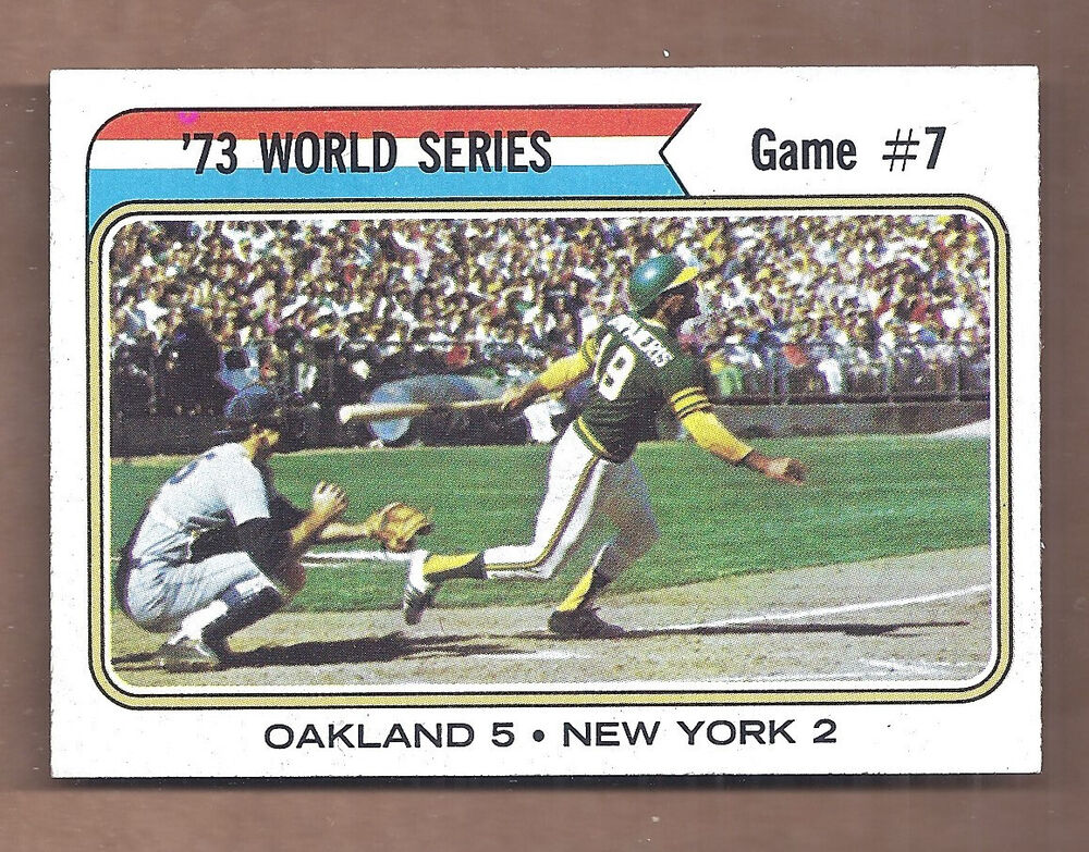 1974 Topps #478 WORLD SERIES GAME 7 BERT CAMPANERIS NEAR MINT CONDITION