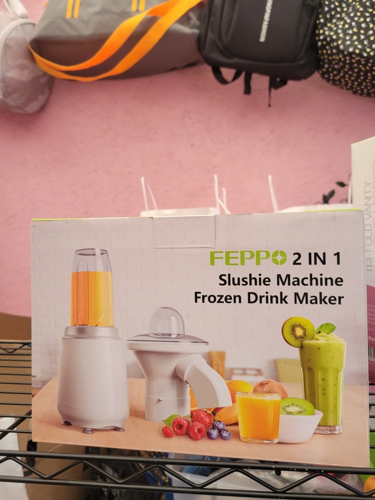 Feppo 2-in-1 Slushie & Frozen Drink Maker Machine