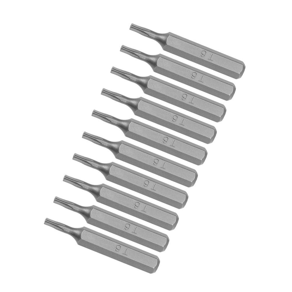 10PCS T6 Torx Bit 1.1 Inch Hex Shank Screwdriver Set