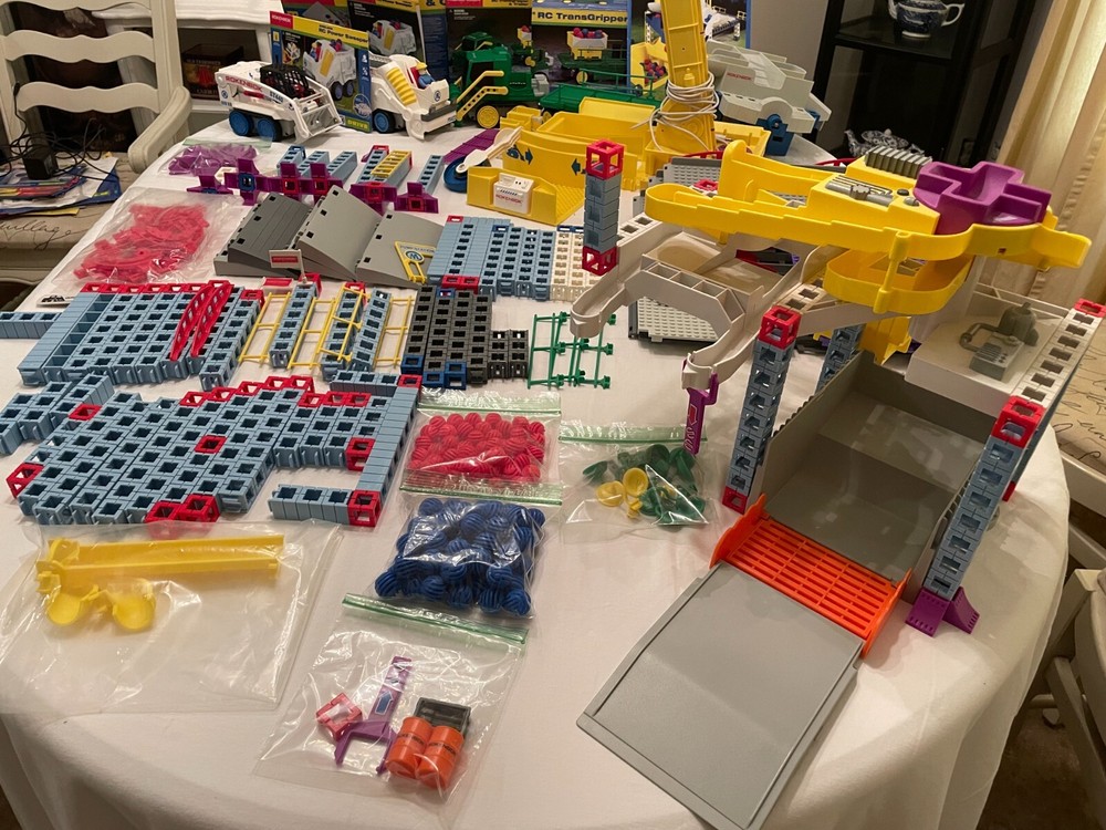 Vintage Rokenbok Building System, Vehicles, Controllers, Stem Educational Toy