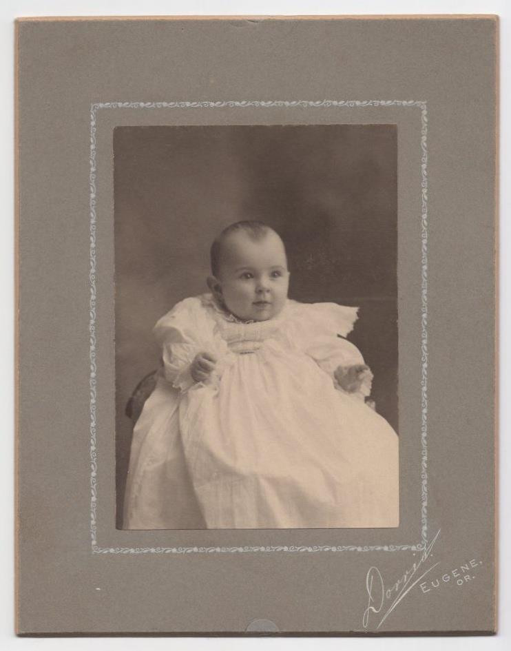 CUTE BABY CABINET PHOTO #2 Grace Hovenden, PRE-1905 Antique EUGENE OREGON Dorris
