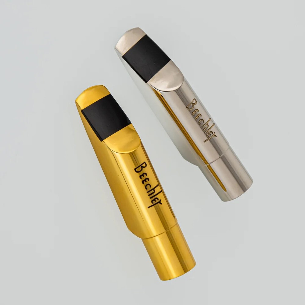 New Beechler Saxophone Metal Mouthpiece Alto Soprano Tenor 56789 Sliver Plated