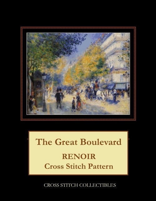 The Great Boulevard: Renoir Cross Stitch Pattern