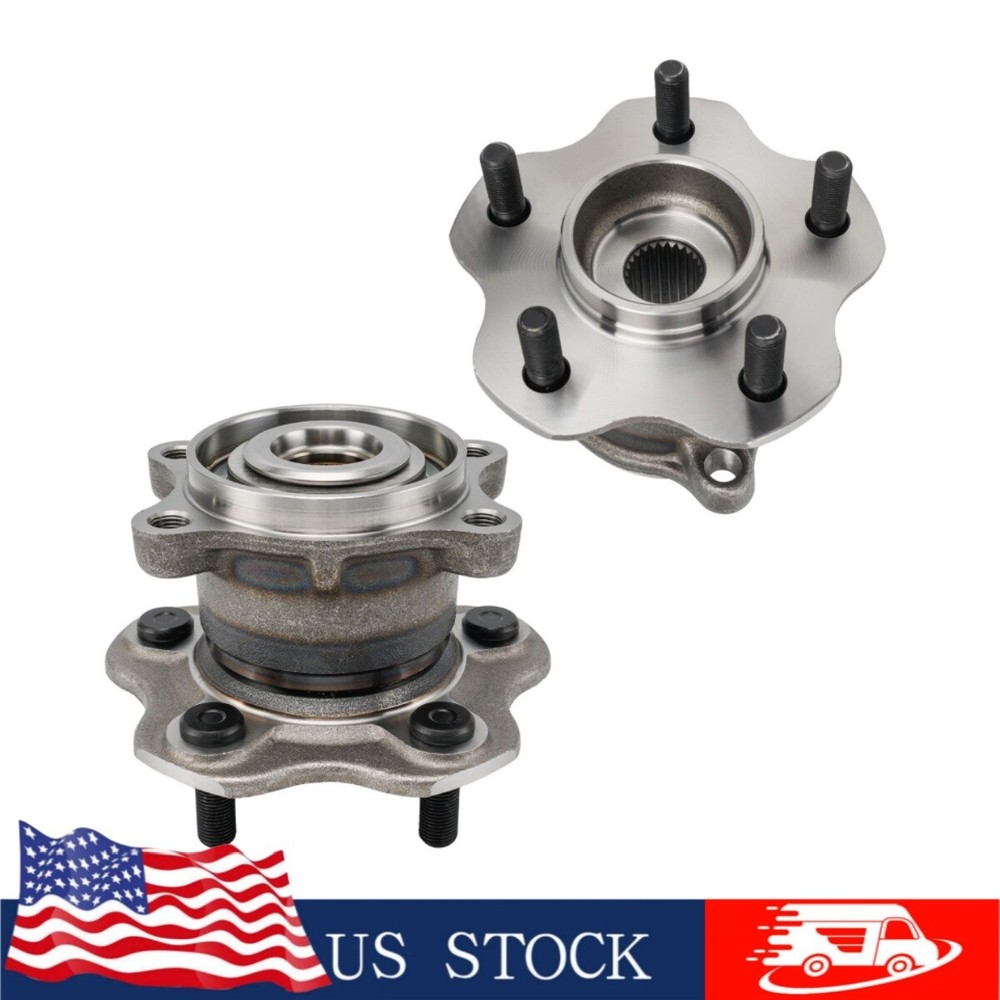 2x Wheel Hub Bearings Rear AWD For Nissan Rogue 2008-2013 Juke 2011-2014 Non-ABS
