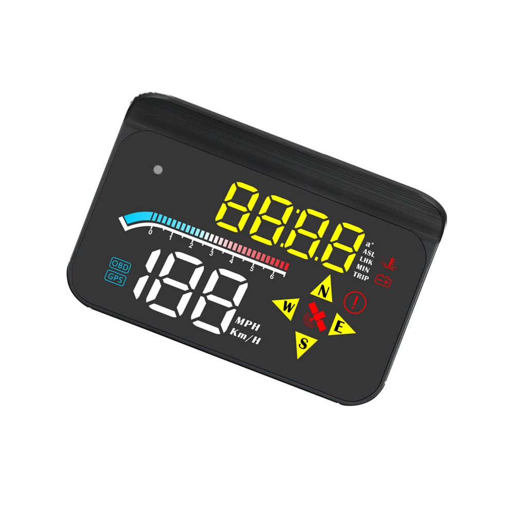 3.5in Car HUD Head-Up Display with OBD2 GPS Speedometer and Overspeed Alarm