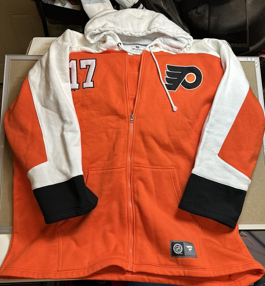 Philadelphia Flyers Hoodie Men's 4XL Starter  Black Orange Full-Zip Jacket