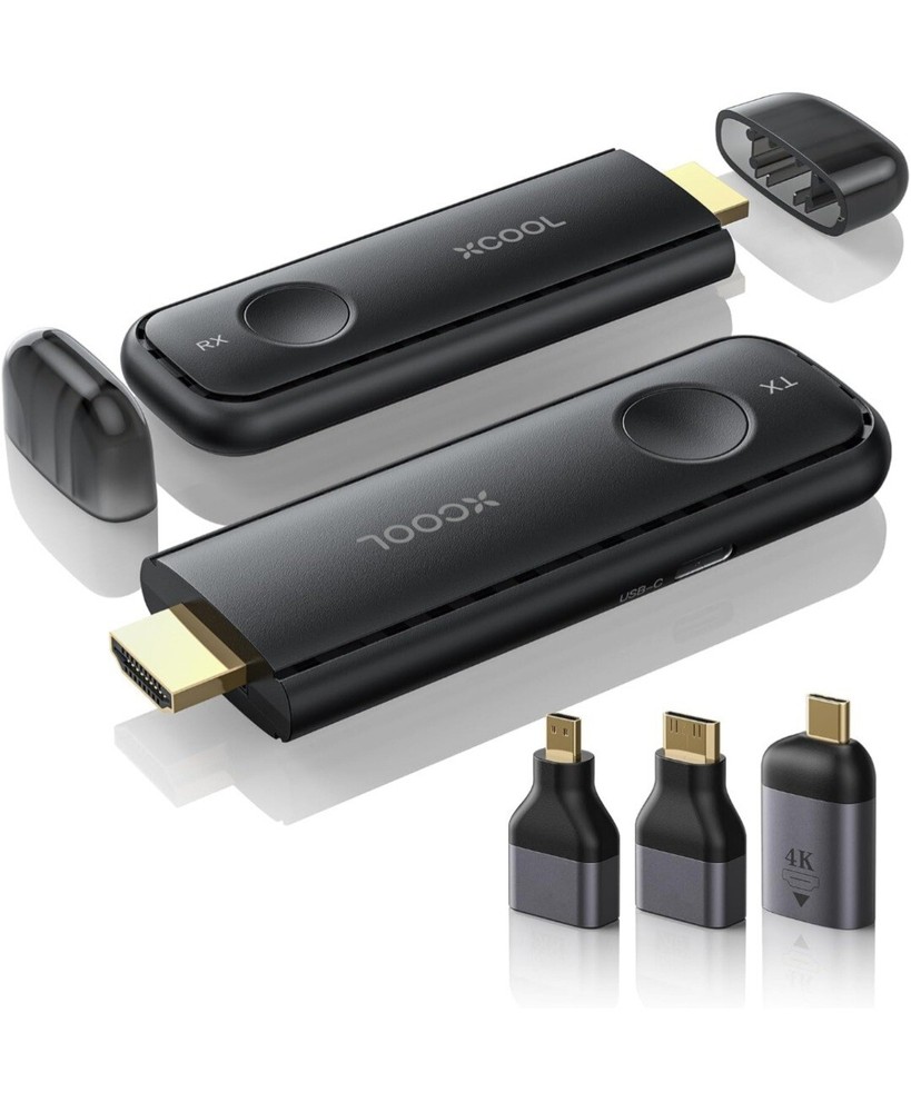 Wireless HDMI Transmitter and Receiver, Plug and Play, 1080P HD, 100 FT Range