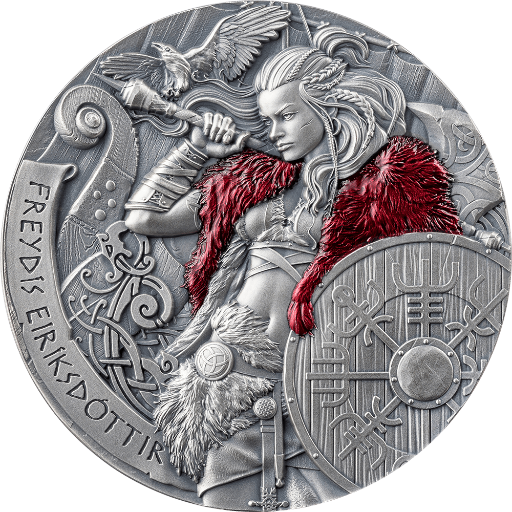 2024 Cameroon Way To Valhalla Freydis Eiriksdottir 2 oz Silver Coin