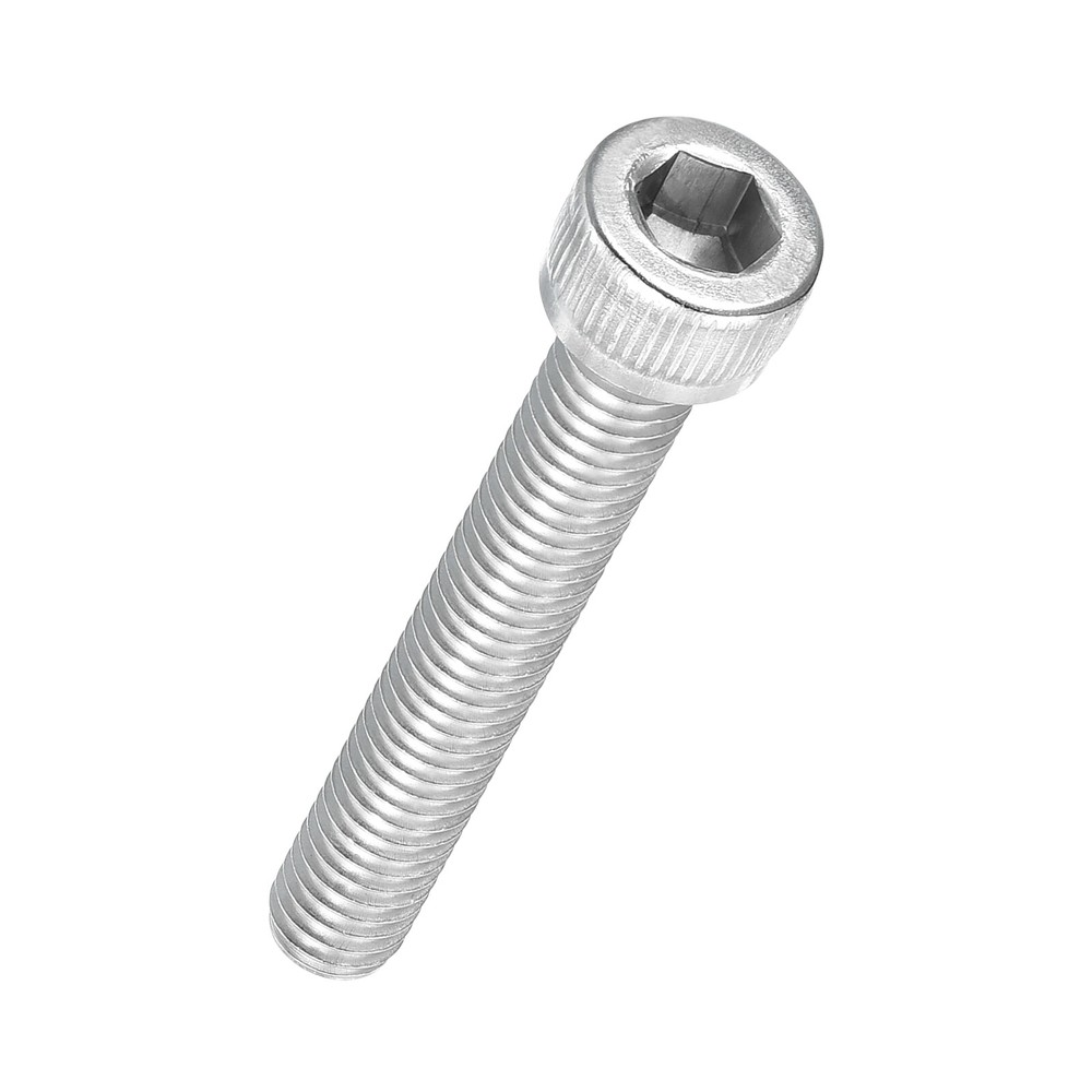 50pcs Socket Head Cap Screws - [M6-1 x 40mm] 304 Stainless Steel, Silver
