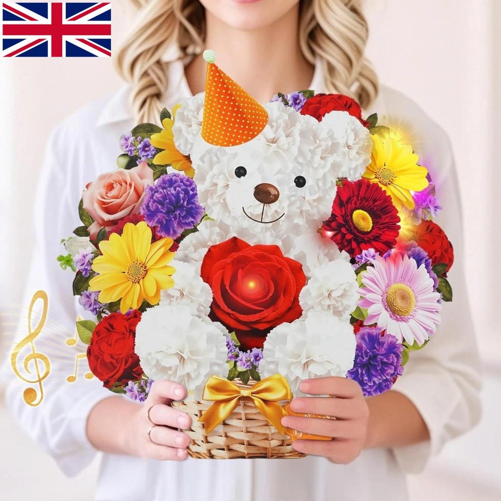 2 WUJUN Birthday Cards with MUSIC & LIGHTS