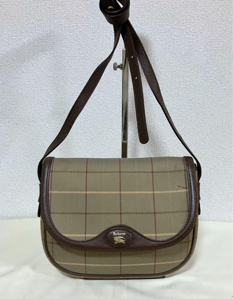 Burberry Shoulder Bag Nova Check Canvas khaki Authentic F09171054