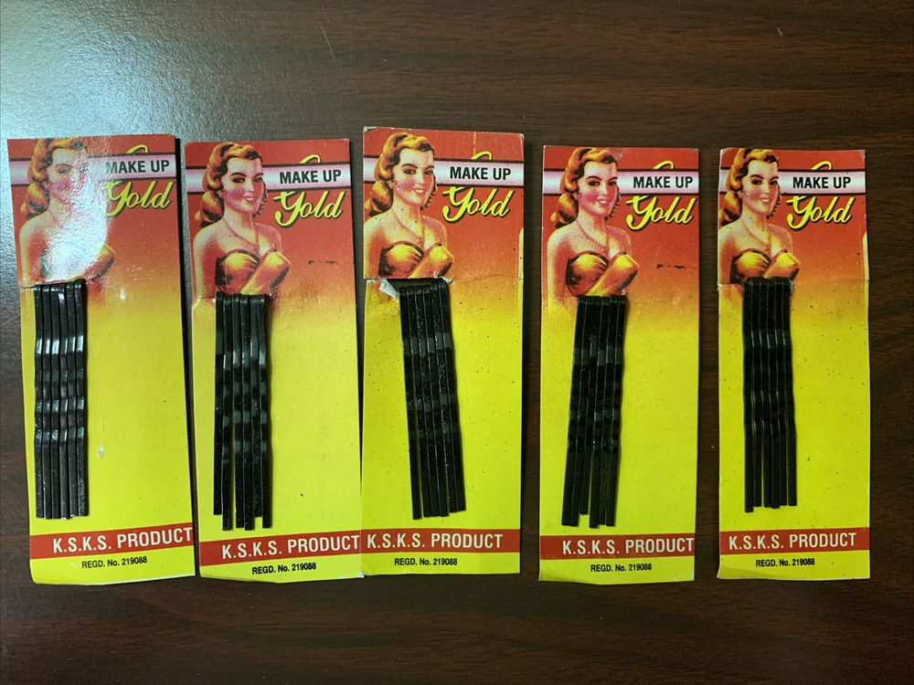 Vintage Gold Bobby Pin Set of 30, Hard-to-Find, New & Unused