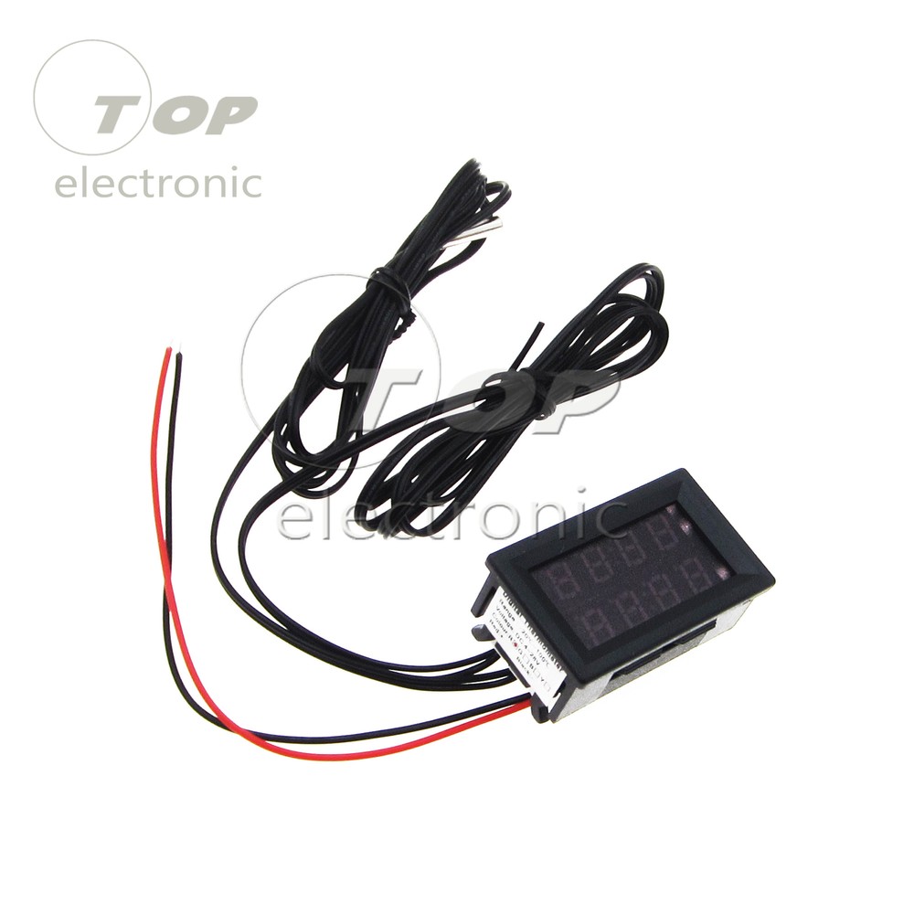 0.56 '' Dual Red Digital Display LED Waterproof Thermometer Sensor DC 4-28V NEW