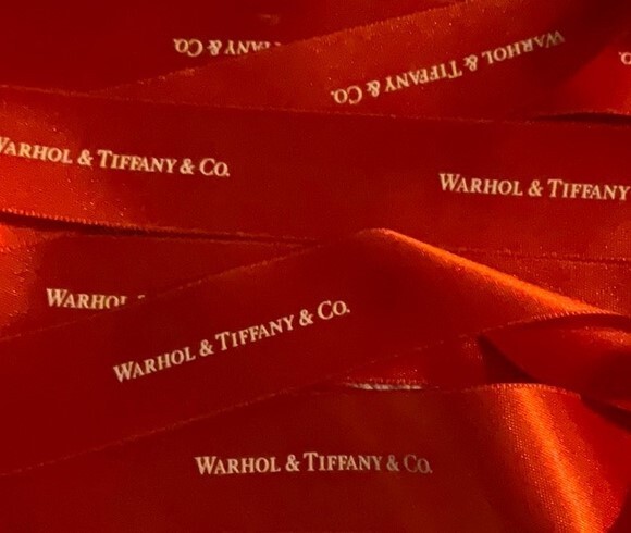 NEW WARHOL & TIFFANY & CO. RED SATIN RIBBON GIFT WRAP ONLY 59