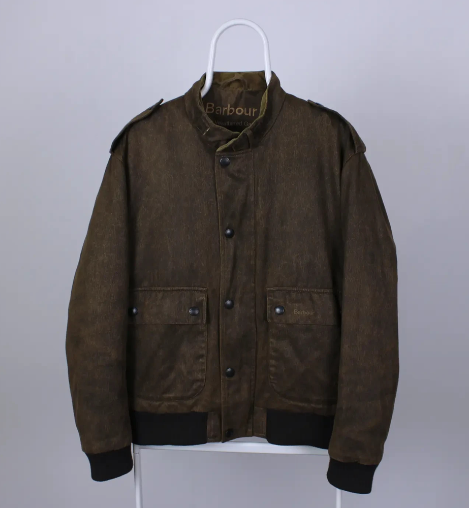 Barbour 1822 Leather Weather Worked Flyer Jacket for Men