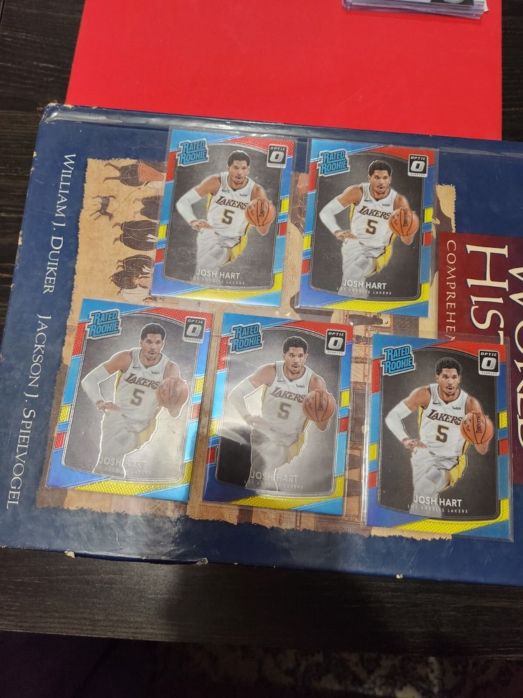 Josh Hart Colored Optic Rookie Lot of 5 Cards Featuring Rising Knicks Star Available Now-image