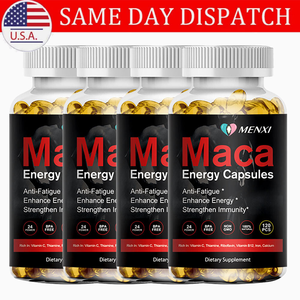 Organic Maca Root Supplement - Maca Root Extract - Energy Health -120 To 480Caps