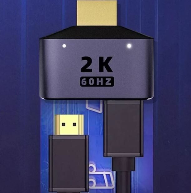 HDMI to Dual HDMI Adapter 2K Splitter Monitor 1 Male to 2 Female Converter