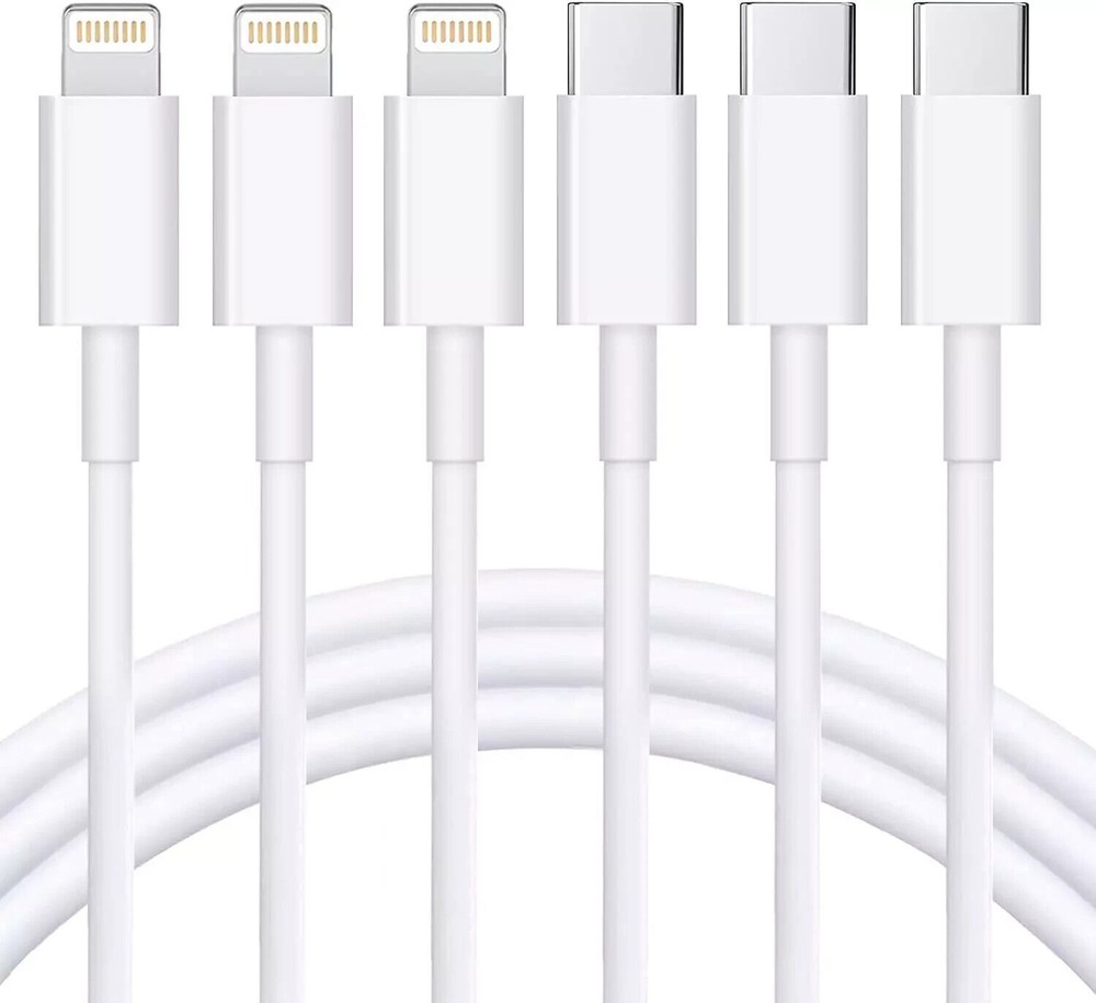 USB C to Lightning Cable 3Pack 6FT [Mfi Certified] Iphone Fast Charger Cable USB