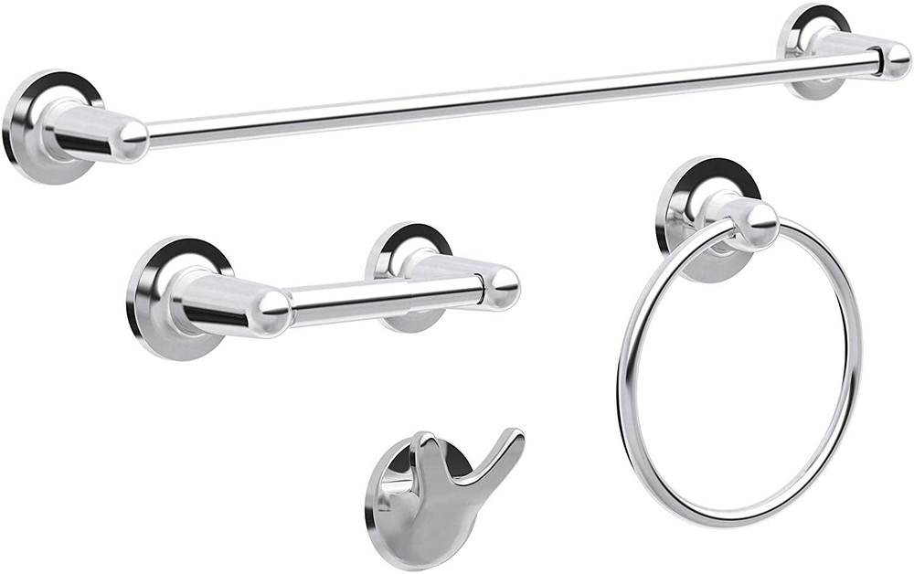 Franklin Brass Astra 4 Piece Bath Accessory Set Polished Chrome Finish