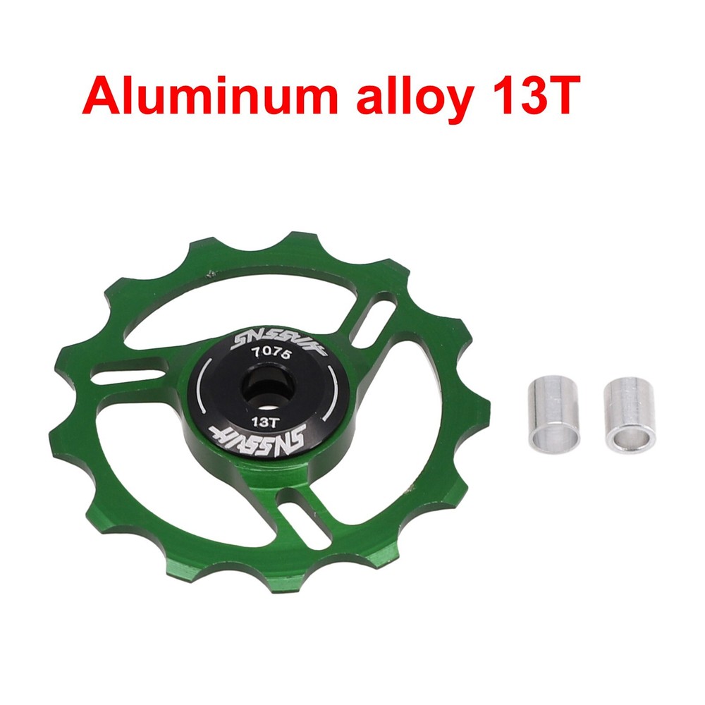 Improved Efficiency with Stainless Steel Bearings MTB Aluminium Pulley Wheel