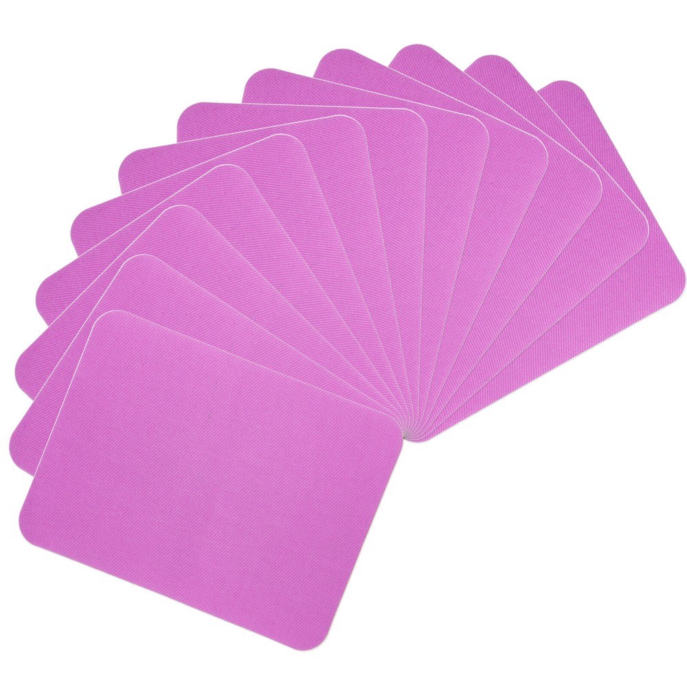 12Pcs 4.9x3.7 Inch Purple Iron-On Fabric Repair Patches for Clothing