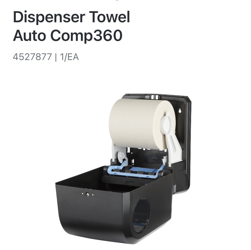 Roll Towel Dispenser / Automated. New Black/ Automatizado. Color Negro-image