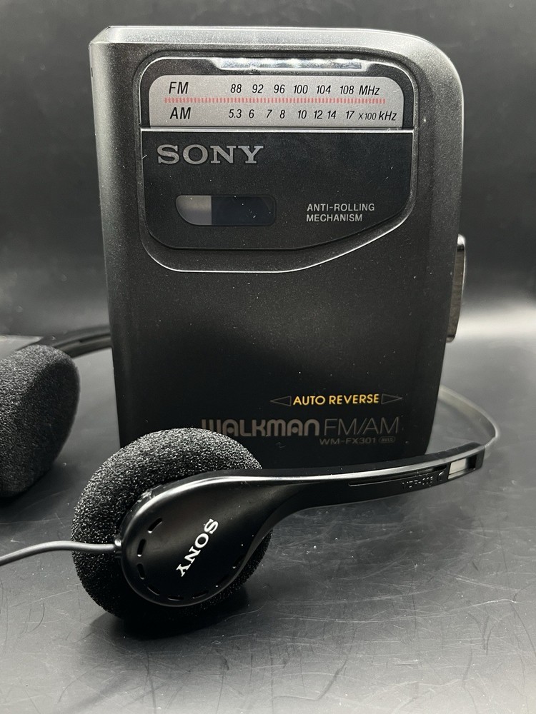 Retro Sony Walkman WM-FX301 Radio Cassette Player - Serviced W OEM Headphones